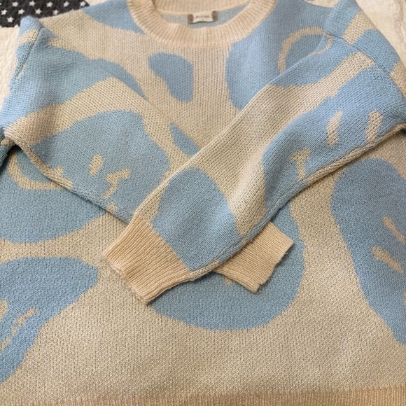 Oversize blue smiley sweater - Picture 3 of 6